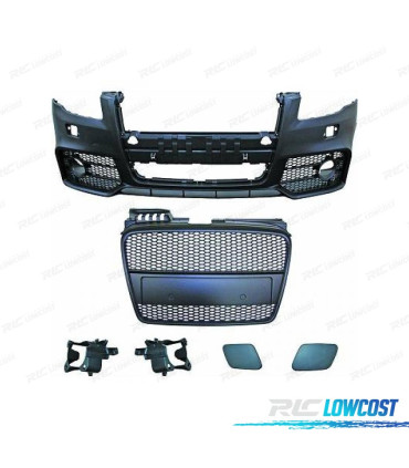 PARE-CHOCS AVANT AUDI A4 04-07 LOOK RS4 NOIR