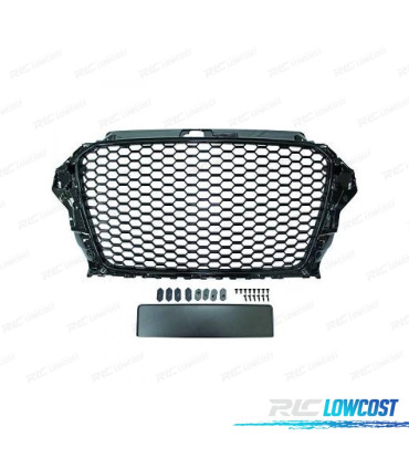 CALANDRE AUDI A3 8V BERLINE SPORTBACK CABRIO 12-16 LOOK RS3 SANS PDC