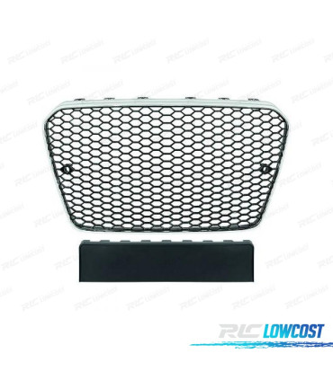 CALANDRE AUDI A5 12-16 LOOK RS5 CHROME NOIR PDC