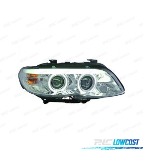 PHARES BMW X5 E53 LCI 03-07 FOND CHROMÉ
