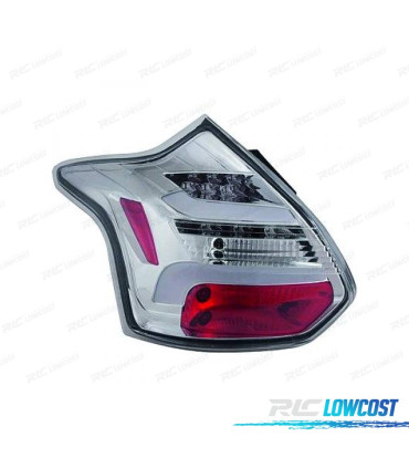 FEUX ARRIÈRE FORD FOCUS MK3 11-14 TUBELIGHT CLIGNOTANT DYNAMIQUE CHROMÉ