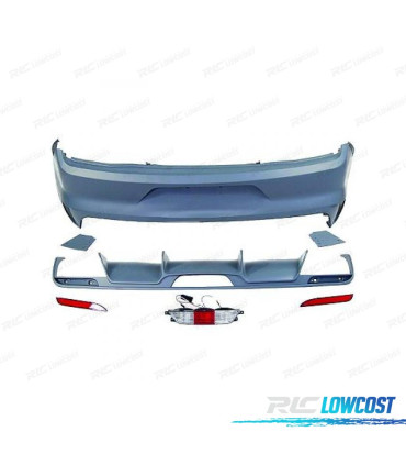 PARE CHOCS ARRIÈRE FORD MUSTANG 15-17 DOUBLE SORTIE