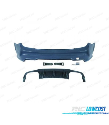 PARE CHOCS ARRIÈRE MERCEDES CLASSE C W204 07-14 LOOK AMG C63
