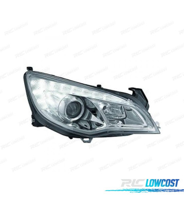 PHARES POUR OPEL ASTRA J 09-15 FOND CHROMÉ