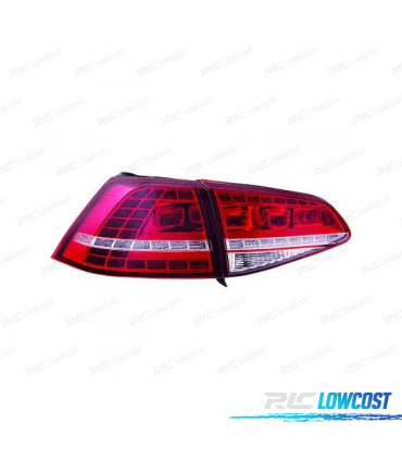 FEUX ARRIÈRE VOLKSWAGEN VW GOLF 7 LIMOUSINE 12-17 LED ROUGE BLANC