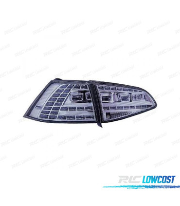 FEUX ARRIÈRE VOLKSWAGEN VW GOLF 7 12-17 LIMOUSINE LED CHROMÉ