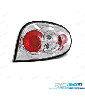 FEUX ARRIÈRE POUR RENAULT MEGANE 99-02 COUPÉ CHROMÉ