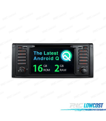 AUTORADIO GPS ANDROID 10 POUR BMW SÉRIE 5 E39 97-03 7"