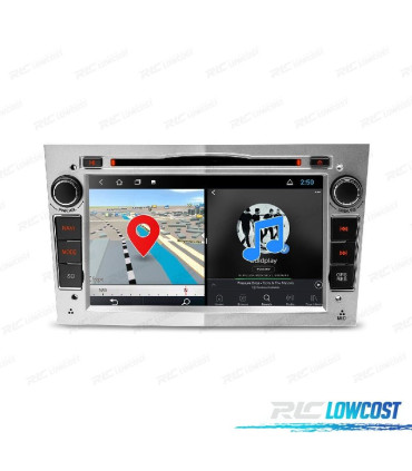 AUTORADIO GPS ANDROID 11 GRIS CLAIR POUR OPEL ASTRA H VIVARO ZAFIRA VECTRA CORSA D