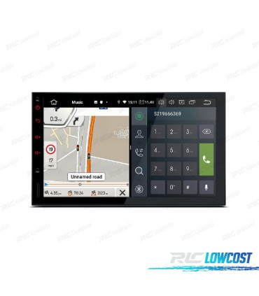 AUTORADIO 7" GPS ANDROID 14 GPS USB SD MULTIMÉDIA 2DIN