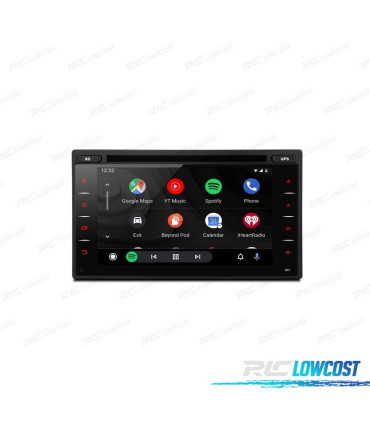 AUTORADIO UNIVERSEL GPS ANDROID 10.0 DVD SD USB ECRAN TACTIL HD