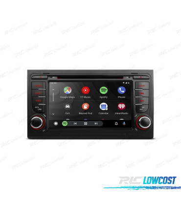 AUTORADIO GPS ANDROID 12 POUR AUDI A4 B6 B7 00-08 SEAT EXEO 08-12
