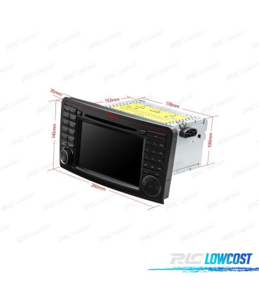 AUTORADIO GPS ANDROID 10 7" POUR MERCEDES ML 05-12 GL 06-12