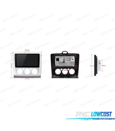 AUTORADIO GPS ANDROID 12 POUR FORD EXI MT 04-11 MK2 EXI MT