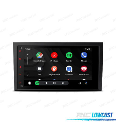 AUTORADIO 8" GPS ANDROID 12 POUR AUDI A4 B6 B7 00-08 SEAT EXEO 08-12