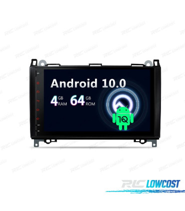 AUTORADIO GPS ANDROID 10 64GB POUR MERCEDES A 04-12 B 05-11 VITO VIANO 06-14 SPRINTER 06-12