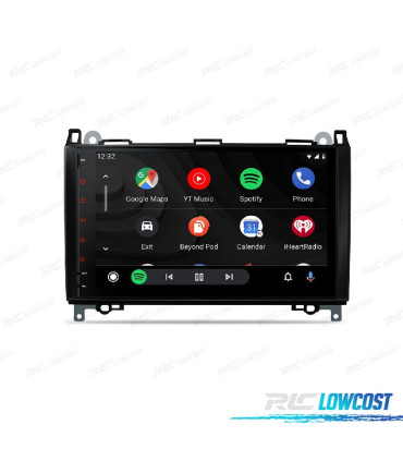 AUTORADIO GPS ANDROID 10 64GB POUR MERCEDES A 04-12 B 05-11 VITO VIANO 06-14 SPRINTER 06-12