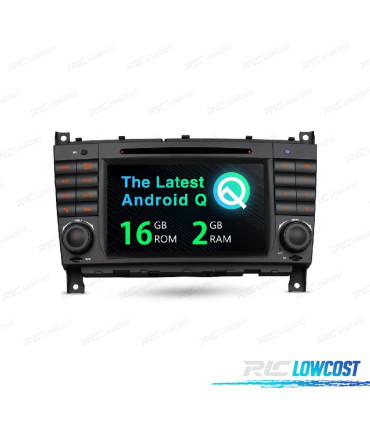 AUTORADIO GPS ANDROID 10 POUR MERCEDES W203 04-07 W209 04-06 W463 06-08