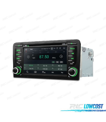 AUTORADIO GPS ANDROID 12 POUR AUDI A3 8P 8PA SPORTBACK 03-12 B