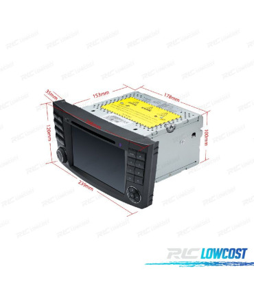 AUTORADIO GPS ANDROID 14 POUR MERCEDES CLS W219 05-06 ET W211 02-09