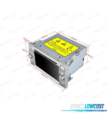 AUTORADIO GPS ANDROID 12 POUR FORD FOCUS C-MAX FIESTA GALAXY KUGA MONDEO S-MAX TRANSIT