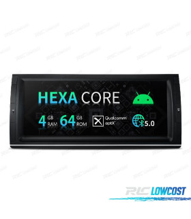 AUTORADIO GPS ANDROID 12 10.25" OCTA CORE BMW X5 E53 99-06