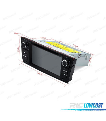 AUTORADIO GPS ANDROID 11 POUR BMW E90 E91 05-12 E92 E93 06-14