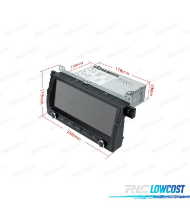 AUTORADIO GPS ANDROID 13 POUR BMW E46 98-06