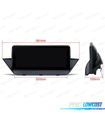 AUTORADIO GPS ANDROID 10 BMW X1 E84 09-15 B