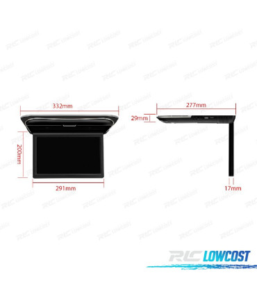 ECRAN DE TOIT FULL HD DE 11.6 "