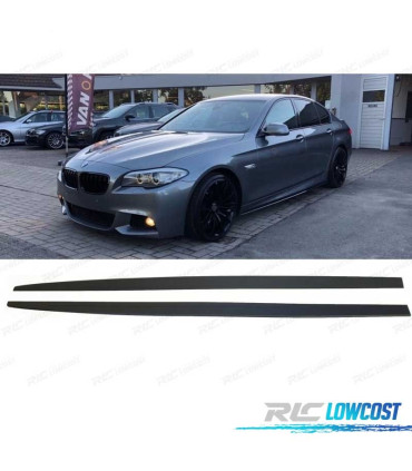 RAJOUTS BAS DE CAISSE BMW F10 F11 LOOK M PERFORMANCE NOIR MAT