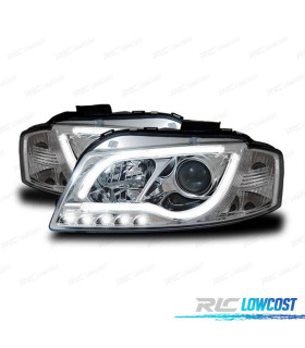 PHARES LED AUDI A3 8P 03-08 TRU DRL ECE-R87 CHROMÉ
