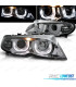 PHARES BMW E46 4P 01-05 ANGEL EYES FOND CHROMÉ