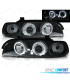 PHARES BMW E39 95-00 LED ANGEL EYES FOND NOIR