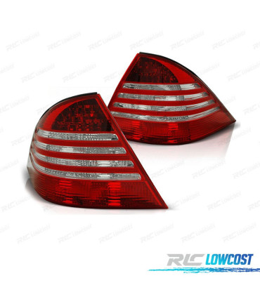 FEUX ARRIÈRE MERCEDES CLASSE S W220 02-05 ROUGE CHROMÉ
