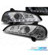 PHARES POUR OPEL TIGRA 95-03 DAYLIGHT LED FOND CHROMÉ