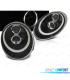 PHARES POUR PORSCHE CARRERA 997 04-09 ANGEL'S EYES XENON FOND NOIR