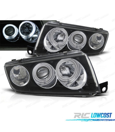 PHARES SKODA FABIA 99-07 ANGEL EYES FOND NOIR