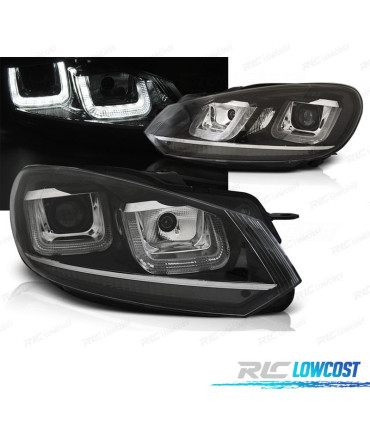 PHARES VOLKSWAGEN VW GOLF VI LIMOUSINE 08-13 FOND NOIR
