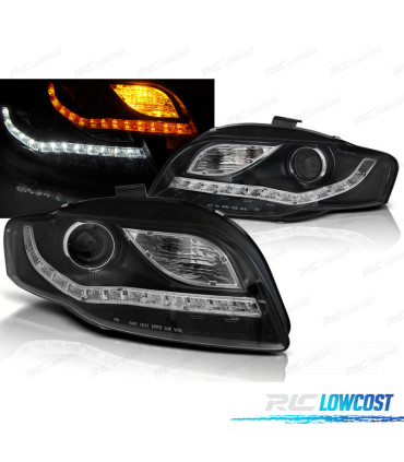 PHARES AUDI A4 B7 04-08 NOIR