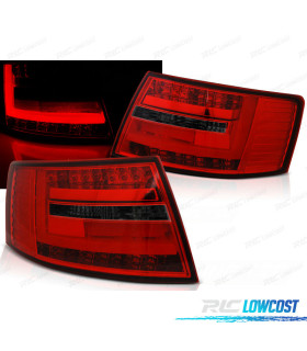 FEUX ARRIÈRE AUDI A6 C6 04-08 BERLINE LED ROUGE FUMÉ 7PIN