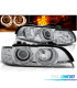 PHARES BMW E39 95-03 ANGEL EYES CHROMÉ LED