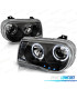 PHARES CHRYSLER 300C 05-10 ANGEL EYES LED NOIR