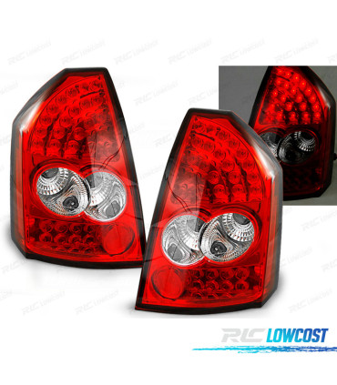FEUX ARRIÈRE CHRYSLER 300C 05-08 LED ROUGE TRANSPARENT