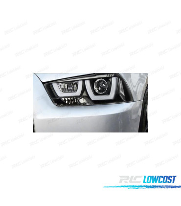 PHARES POUR DODGE CHARGER 11-15 LED NOIR