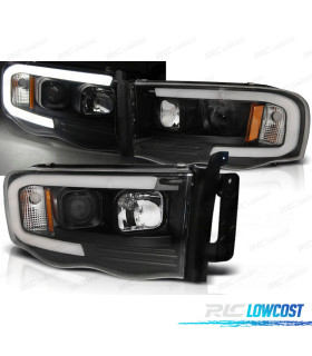 PHARES DODGE RAM 02-06 TUBE LED NOIR