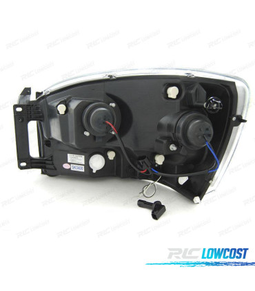 PHARES POUR DODGE RAM 06-08 TUBE LED CHROMÉ