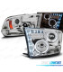 PHARES POUR DODGE RAM 09-11 LED ANGEL EYES CHROMÉ