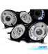 PHARES MERCEDES W211 02-06 LED CHROMÉ