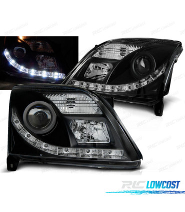 PHARES OPEL VECTRA C 02-05 FEUX DE JOUR À LED NOIRS